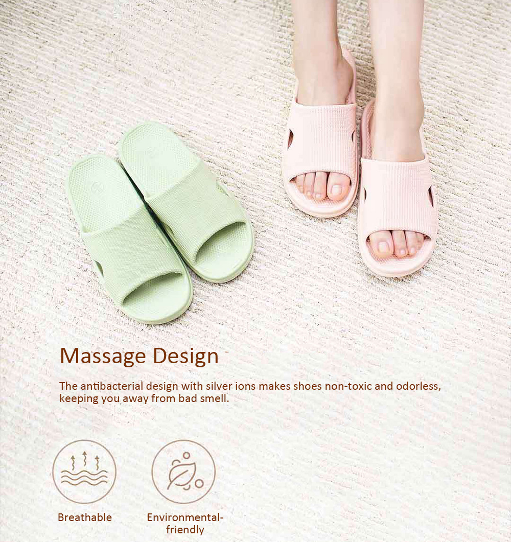 One Cloud Soft Anti-slip Antibacterial Massage Slippers for Bathroom Home