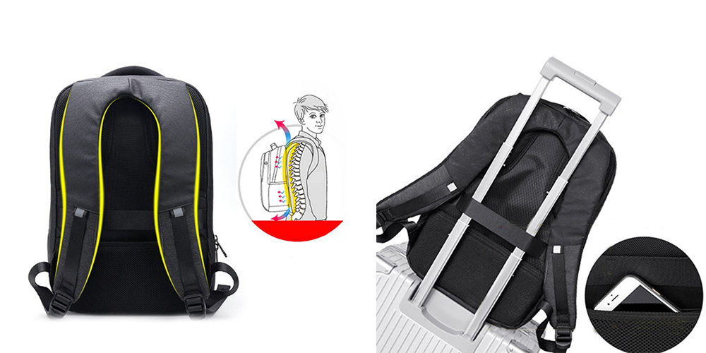 Anti-theft Business Backpack with USB Charging Port