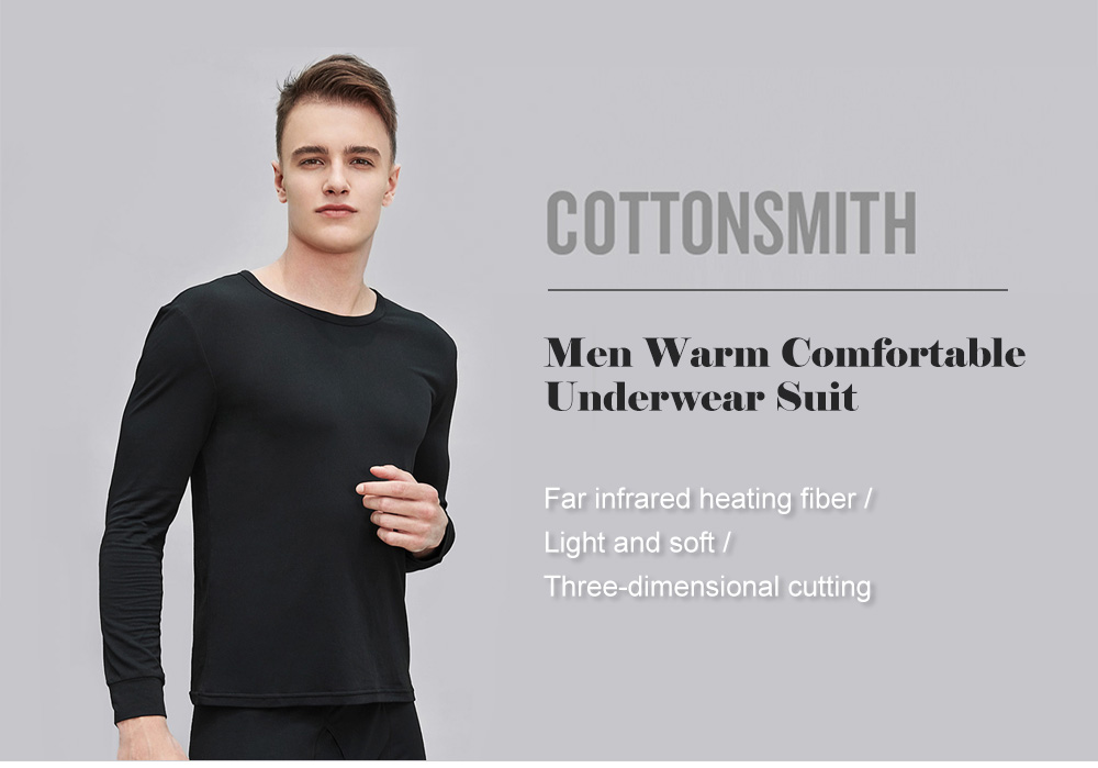 COTTONSMITH Men Warm Comfortable Underwear Suit from Xiaomi Youpin