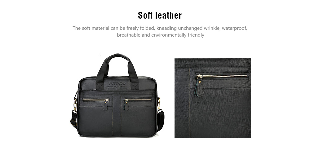 Fashion Genuine Leather Briefcase for Men Laptop Bags Business Handbag ...